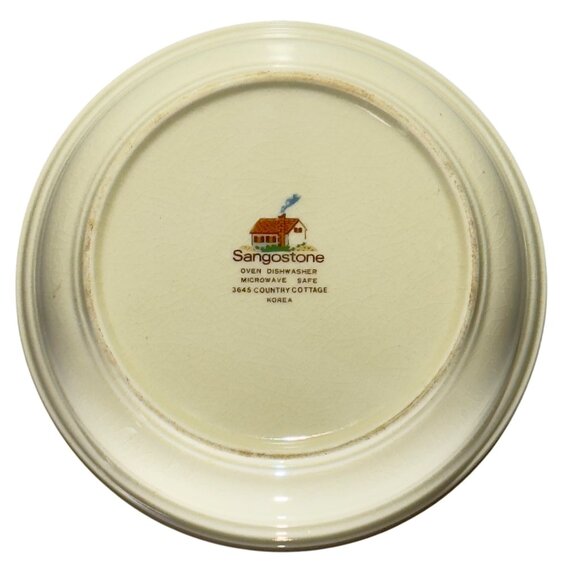 Sangostone Country Cottage Stoneware Bowl 6.5" Dia. Set Of 4 - Picture 2 of 9